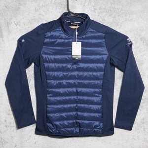 Levelwear Ember Jacket Mens Large Navy Blue Puffer Quilted Puffer Silverleaf